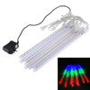 30cm 8 Light Bars Meteor Shower Lamp, 17 LED Meteor Shower Lamp for Christmas(Colorful Light)