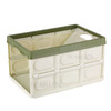 Multifunctional Storage Box Folding Containing Box Stackable Storage Bin Foldable Plastic Box Laundry Basket - Green