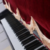 88-key Electronic Piano Keyboard Pleuche Cover Decorated with Fringes, Size: 200 x 80cm - Red