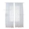 Window Screen Curtains Sheer Curtains Marble Print for Living Room Window Patio Door 1 Panel 40"x79" - Silver