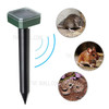 Solar Mole Repellent Stakes Ultrasonic Animal Control Rodent Repellent and Deterrent for Mole Vole Gopher - Green