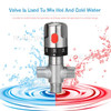 Adjustable Thermostatic Bathroom Mixer Valve Durable Brass Water Mixer Hot/Cold Water Mixing Temperature Control Valve for Home Water Heater - Type 2