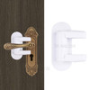 2PCS Door Handle Safety Lock Child Safety Door Lever Lock with Adhesive