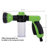 Garden Water Hose Foam Nozzle Foam Sprayer Soap Dispenser Gun for Car Washing Pets Shower Plants Watering
