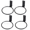 4Pcs Hanging Plant Bracket Metal Flower Pot Wall Mounted Holder Rings for Outdoor Indoor Decoration - 4 inches