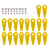 18Pcs Robotic Mower Replacement Blades with Screws for Bosch Indego Robotic Lawnmowers