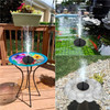 1.5W Solar Fountain Pump Anti-collision Bar Free Standing Water Pump Floating Fountain with 6 Nozzles Filter