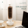 F002 Retro Humidification Tower Fan 3 Gears Quiet Air Cooling Desktop Fan for Office Home - Green