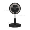 Desktop Fan Room Air Circulator Fan Standing Floor Fan with 4 Wind Modes for Home, Office, Bedroom - Black