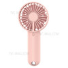 HX806 Outdoor Portable Cooling Fan 3-level Adjustable Double Layer 12-blade Mini Handheld Fan - Pink