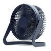 360 Degrees Rotating Fan USB Rechargeable Handheld Mini Low Noise Small Fan Summer Cooler - Purple Black