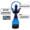 Hand-held Water Spray Cooling Fan for Sporting Travelling (with Free Screwdriver);Blue