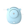 DIROSE Cute Bear Design Portable Mini Summer Rechargeable Fan Cooler Mute Cooling Fan with Neck Rope - Blue