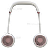923 Portable Neck Hanging Fan USB Charging Hands-free Sports Neck Fan - White