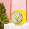 X01 Magic Bean Cute Portable USB Charging Mini Cooling Fan Student Summer Hanging Neck Fan Cooler - Yellow