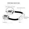 G2 Portable Neck Fan USB Rechargeable Summer Mini Cooling Fan Quiet 3 Wind Speed Personal Fan with 4000mAh Battery - Green