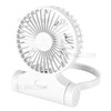 Small Cooling Fan Outdoor Portable Neck Fan with 3 Speeds for Travel Commute Picnic Office Sports - White