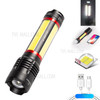 E-SMARTER A119 XHP70+COB LED Flashlight Telescopic Zoom Rechargeable Lantern Camping Waterproof Torch