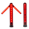 E-SMARTER JT01 Arrow Shaped LED Light Waterproof Emergency Safety Warning Lamp Vehicle Magnetic Design USB Rechargeable Red Light Strobe Light Bar with Bottom Hanging Hook