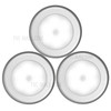 3Pcs/Set Ultra-bright Magnetic Motion Sensor LED Night Light Self-adhesive Kitchen Living Room Light Lamp