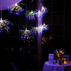 200LEDs Fairy Lights Fireworks Shaped Decorative Hanging String Lights 8 Lights Modes Copper Wire Lights Bulbs - Multi-color