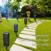 TOMSHINE 6Pcs IP65 Water Resistance DC2V Solar LEDs Lawn Lamp Hollow Decorative Outdoor Landscape Light - Warm White