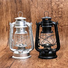Hurricane Lantern Antique Kerosene Lamp Portable Retro Table Lamp Flame Light for Outdoor Camping/Indoor Decor - Green