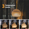 LED Camping Lantern USB Charging Adjustable Portable Night Light Outdoor Light for Home Garden Decor - Khaki