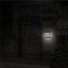 Solar Powered Doorplate Lamp Outdoor Waterproof Stainless Steel LED House Number Wall Light