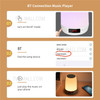 Touch Control Table Lamp Dimmable Bedside Night Light with Alarm Clock Portable BT Connection Music Player