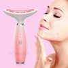 Neck Massager 45-degrees Celsius Heat Vibration Anti-Wrinkles Neck Face Massager Skin Lifting Tightening Device