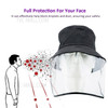 Anti-droplet Transparent Face Shield Protective Cap Outdoor Unisex Bucket Hat