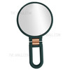 Magnifying Mirror Folding Handheld Mirror Double Sided Pedestal Mirror Travel Makeup Mirror - 15X/Army Green