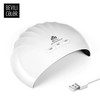 BEVILI A5 UV LED Nail Lamp 36W Nail Dryer Machine Curing Lamp for Fingernail and Toenail Nail Gel - White