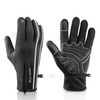 WEST BIKING Winter Fleece Lining Thermal Gloves Outdoor Cycling Climbing Waterproof Reflective Touch Screen Cycling Gloves - S