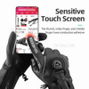 ROCKBROS S212BK One Pair Cycling Touch Screen Gloves Reflective MTB Bike Gloves Outdoor Motorcycle Bicycle Gloves - Size: S