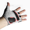 KYNCILOR A0055 Outdoor Sports Non-slip Half Finger Gloves Breathable Microfiber Leather Bike Mittens - Black/M