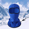 Outdoor Motorcycle Cycling Windproof Balaclava Breathable Mesh Face Mask Neck Warmer - Sapphire