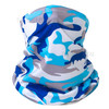 Summer Breathable Outdoor Cycling Half Face Mask Sun Protection Ice Silk Neck Gaiter - Camouflage Sky Blue