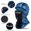 WSET BIKING Unisex Sun UV Protection Cooling Face Scarf Cover Motorcycle Face Cover Head Scarf - Blue
