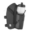 Bicycle Saddle Bag with Water Bottle Pocket Waterproof Bike Seat Bag with Kettle Pouch