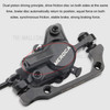 MEROCA Bicycle Brake Hydraulic Disc Brake Bicycle Oil Brake Mountain Bike Brake Front Rear Bike Caliper Clamp Bike Parts - Type 1