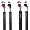 Bicycle Seat Pole Tube Aluminum Alloy MTB Suspension Telescopic Seatpost  - Black/27.2mm