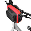 Waterproof Bike Bag Large Capacity Multifunctional Front Bicycle Bag Cycling Handlebar Pannier MTB Bike Phone Holder Road Bicycle Storage Bag - Red