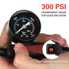 High Pressure 300 PSI Air Pump Presta/Schrader Valve Mountain Road Bike Pump with Tire Pressure Gauge