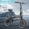 NIUBILITY B16 16 Inches 350W 10.4Ah Folding Electric Bicycle with Pedals - Black