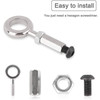 Electric Scooter Replacement Hinge Bolt Repair Hardened Steel Lock Fixed Bolt Screw Folding Hook for M365 / Pro / Pro 2 / 1S / Lite - Black