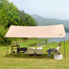 DESERT&FOX Waterproof 210D Oxford Cloth Outdoor Tent Tarp Camping Sun Shelter, 292*400cm (Iron Pole)