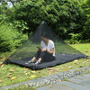 Portable Backpacking Tent for Single Camping Bed Anti Mosquito Net Bed Tent Mesh Decor - Black