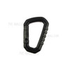 4 Pcs AOTU D-Shape Hard Plastic Carabiner Clip PVC Spring Snap Hook Carabiner for Camping Hiking Everyday Use